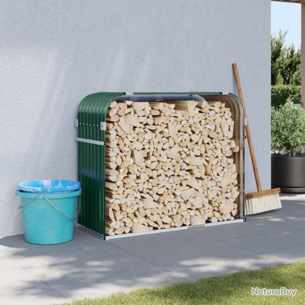 Porte-b�ches vert 120x45x100 cm acier galvanis�