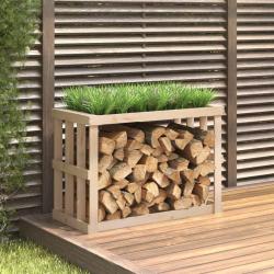 Porte-b&ucirc;ches d'ext&eacute;rieur 108x52x74 cm Bois massif de pin