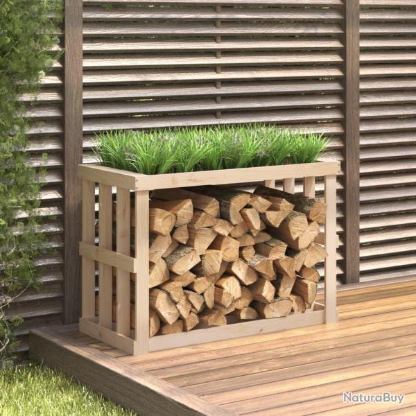 Porte-b�ches d'ext�rieur 108x52x74 cm Bois massif de pin