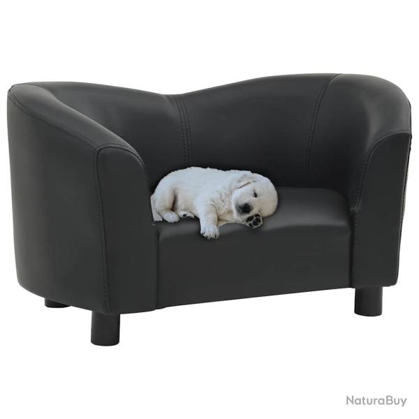 Canap� pour chien Noir 67x41x39 cm Similicuir