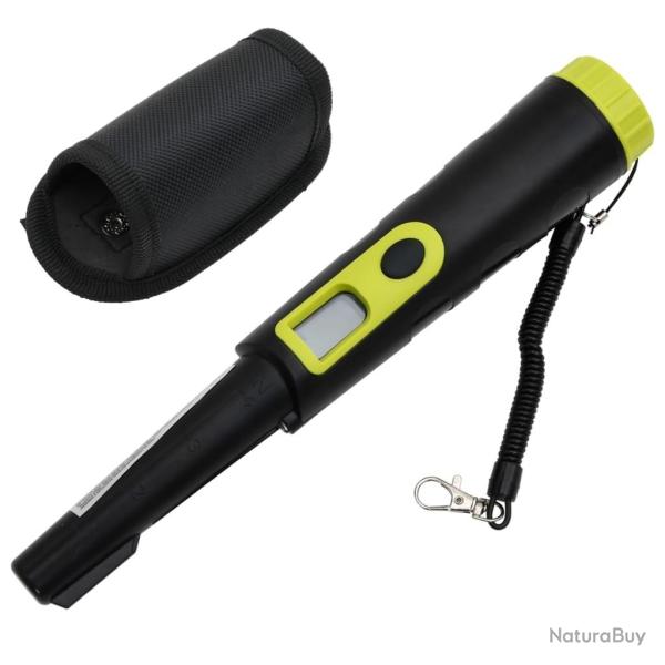 D�tecteur de m�taux pinpointer avec �cran LCD noir et jaune