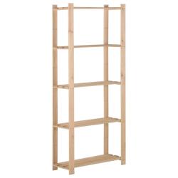 &Eacute;tag&egrave;re de stockage 5 niveaux 80x28,5x170 cm Bois de pin massif