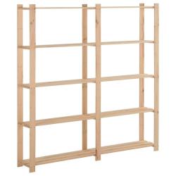 &Eacute;tag&egrave;re de stockage 5 niveaux 170x28,5x170cm Bois de pin massif alsavelo