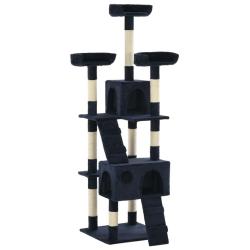 Arbre &agrave; chat avec griffoirs en sisal 170 cm Bleu