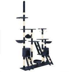 Arbre &agrave; chat avec griffoirs en sisal 230-250 cm Bleu alsavelo