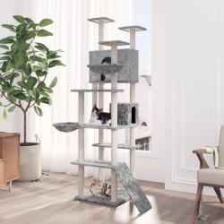 Arbre &agrave; chat avec griffoirs en sisal Gris clair 191 cm