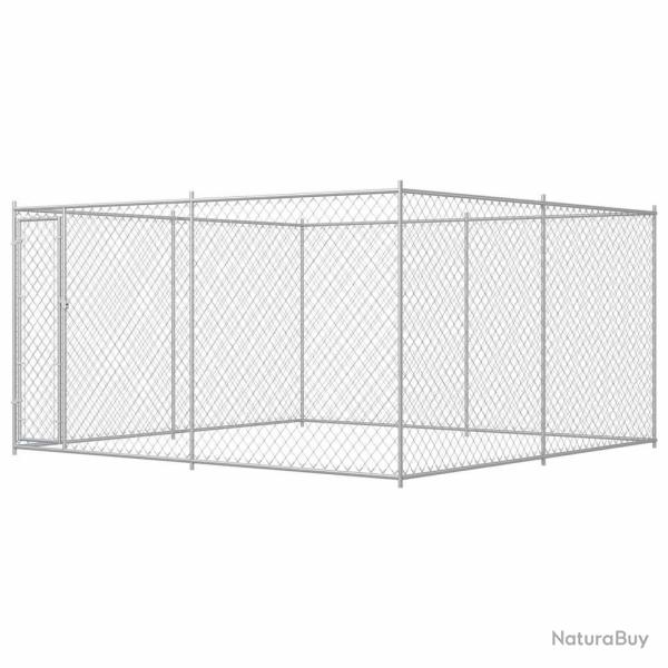 Chenil extrieur pour chiens 383x383x185 cm alsavelo