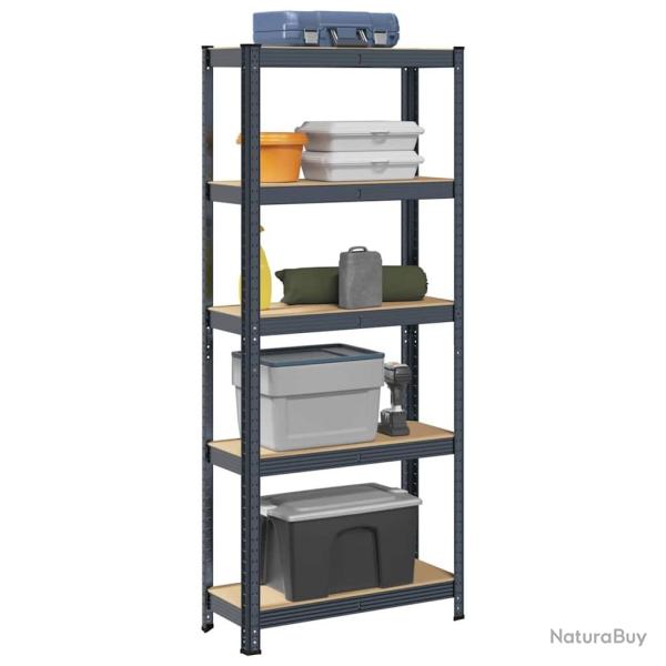 �tag�re de rangement 5 niveaux Anthracite Acier bois ing�nierie alsavelo