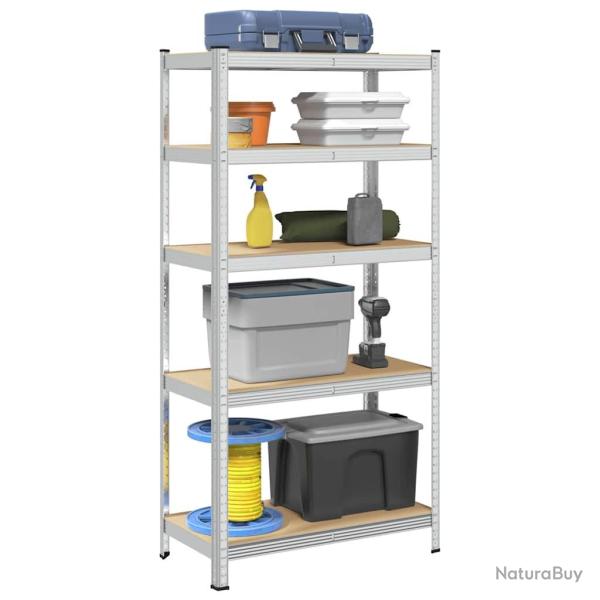 �tag�re r�sistante � 5 niveaux Argent� Acier et bois ing�nierie alsavelo