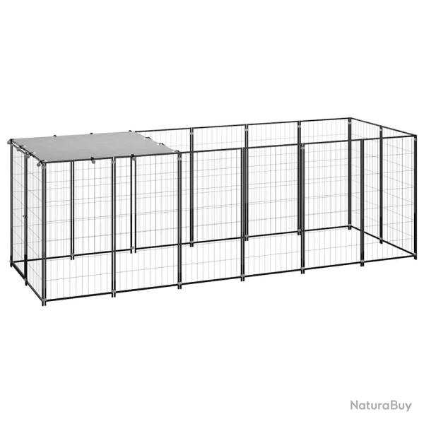 Chenil Noir 330x110x110 cm Acier