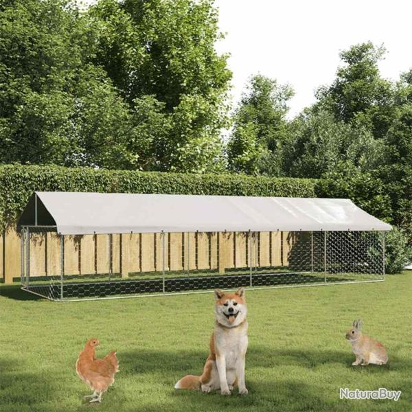 Chenil ext�rieur avec toit 600x200x150 cm
