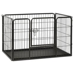 Parc pour chiots Acier 91,5x59x61 cm