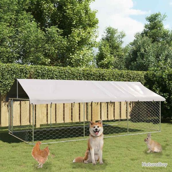 Chenil ext�rieur avec toit 400x200x150 cm