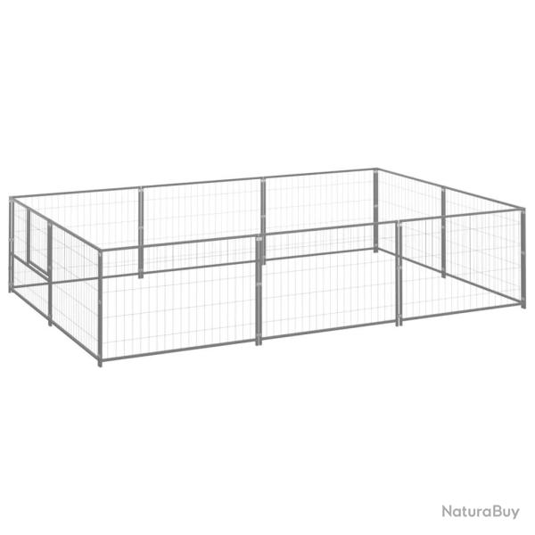 Chenil Argent 6 m Acier alsavelo