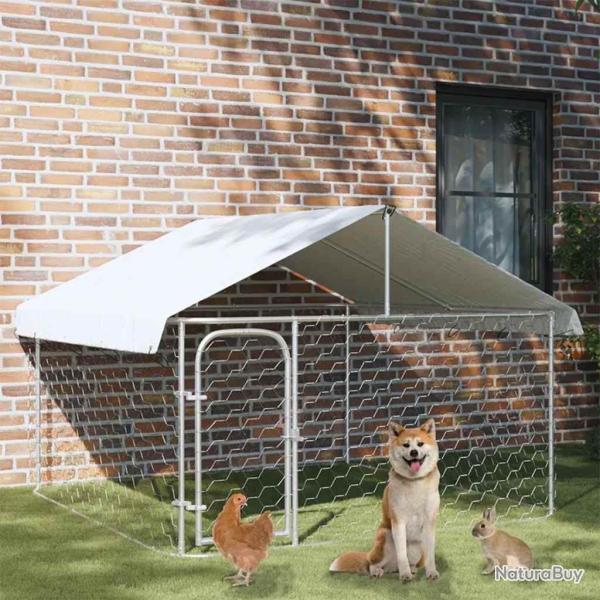 Chenil ext�rieur avec toit 200x200x150 cm