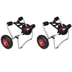 Chariots pour kayak 2 pcs Aluminium