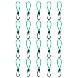 Cordes &eacute;lastiques avec crochets 20 pcs 15 cm alsavelo