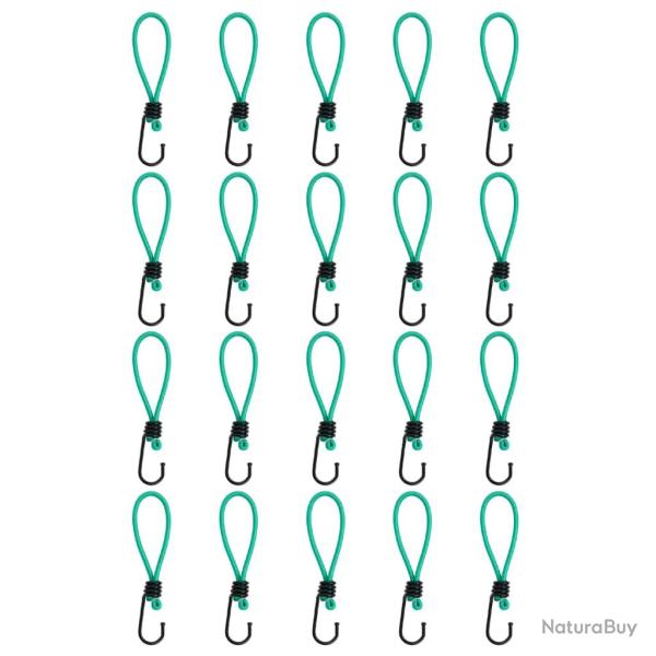 Cordes �lastiques avec crochets 20 pcs 15 cm