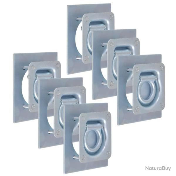 Anneau d'arrimage pour remorque 6 pcs Acier galvanis� 2000 kg alsavelo