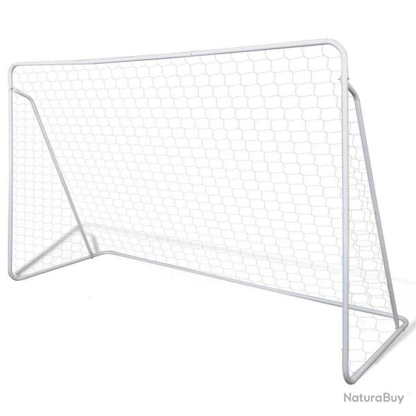 Cage de but de football 240x90x150 cm acier haute qualit�