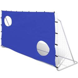 But de Football avec Cibles 240x92x150 cm acier haute qualit&eacute;