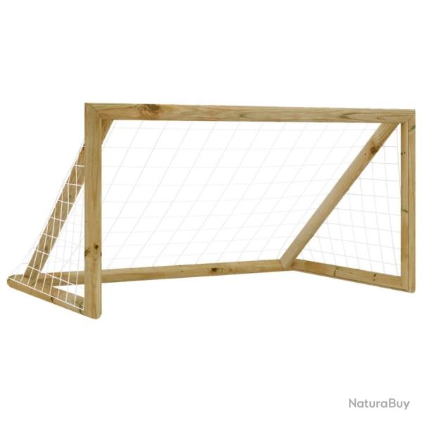 But de football avec filet 160x80x100 cm Bois de pin impr�gn� alsavelo