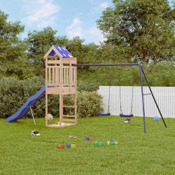 Aire de jeux d'ext&eacute;rieur bois de pin massif alsavelo