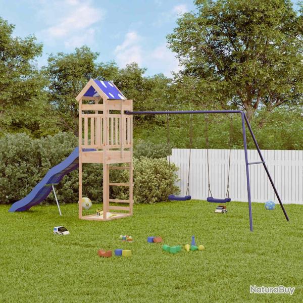 Aire de jeux d'ext�rieur bois de pin massif alsavelo