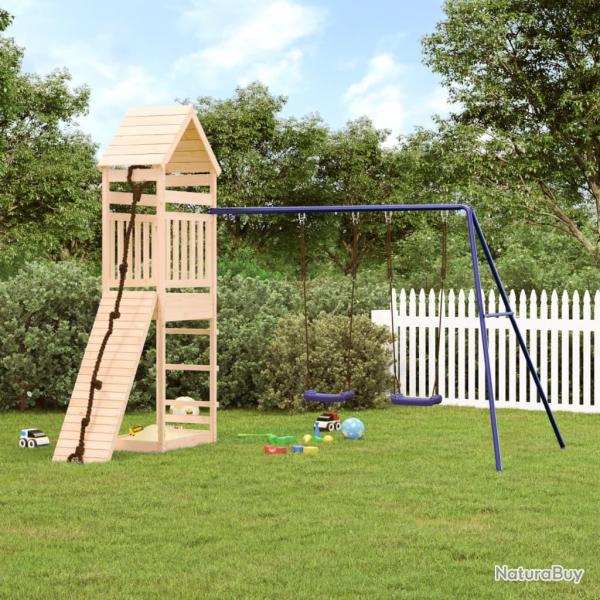 Aire de jeux d'ext�rieur bois de pin massif alsavelo