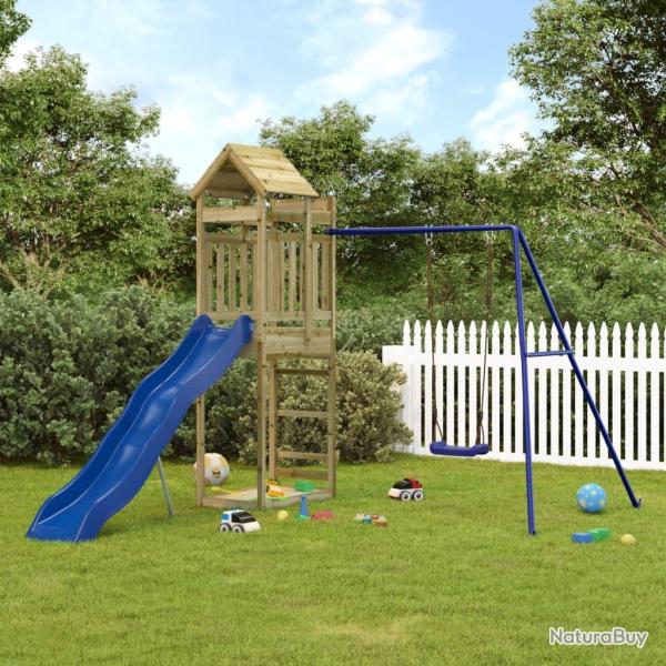 Aire de jeux d'ext�rieur bois de pin impr�gn� alsavelo