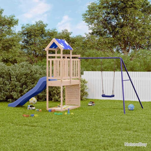 Aire de jeux d'ext�rieur bois de pin massif alsavelo