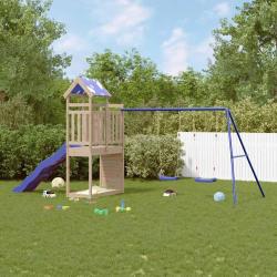 Aire de jeux d'ext&eacute;rieur bois de pin massif