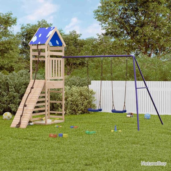 Aire de jeux d'ext�rieur bois de pin massif alsavelo