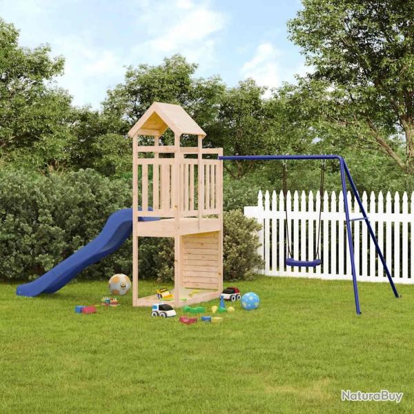 Aire de jeux d'ext�rieur bois de pin massif alsavelo