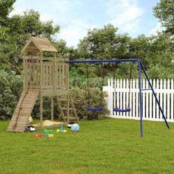 Aire de jeux d'ext&eacute;rieur bois de pin impr&eacute;gn&eacute;