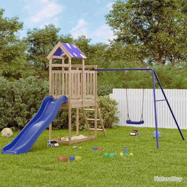 Aire de jeux d'ext�rieur bois de pin impr�gn� alsavelo