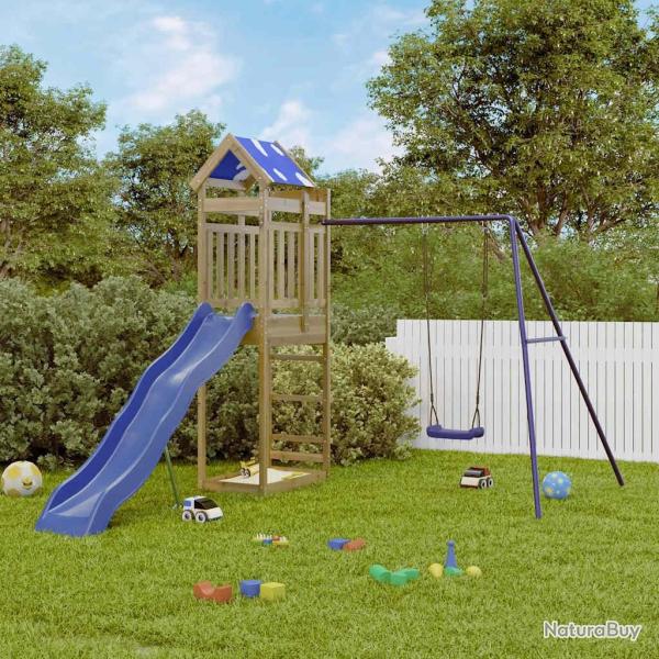 Aire de jeux d'ext�rieur bois de pin impr�gn�