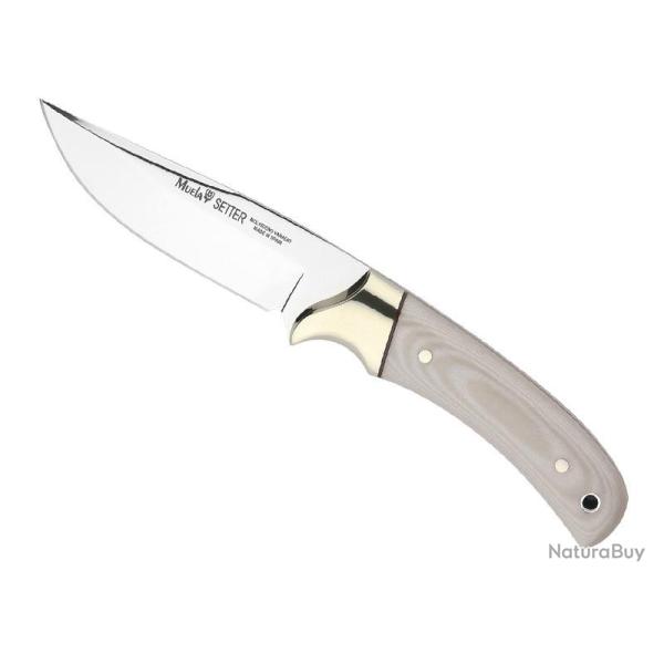 POIGNARD MUELA SETTER MICARTA BEIGE 11CM INOX