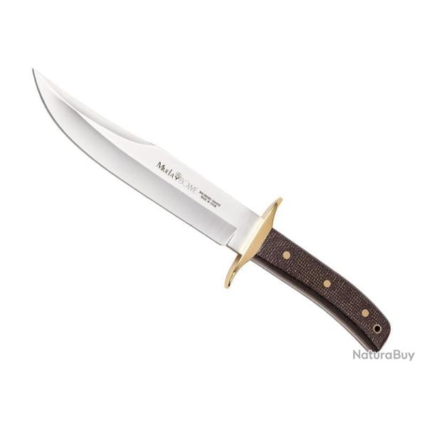 POIGNARD MUELA BOWIE MICARTA MARRON 19CM INOX