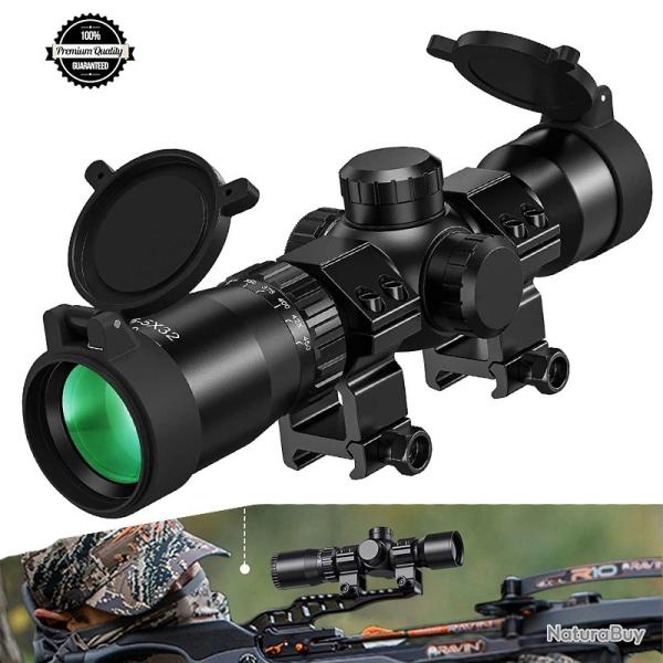 CVLIFE 1,5-5x32, port�e d'arbal�te 20-100 m�tres