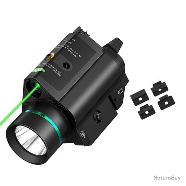 CVLIFE-lampe de poche tactique 200 Lumens faisceau vert