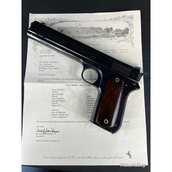 EXCEPTIONNEL COLT MOD�LE 1900 US NAVY cal 38 colt (2eme S�RIE PHOTOS) Num�ro 1166