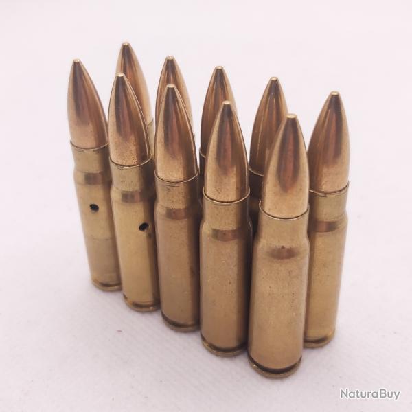 Lot 10 Balles neutralis� de 7,62mm Laiton AK47 SKS 7.62x39mm Kalachnikov d�coration INERTE NEUTRA
