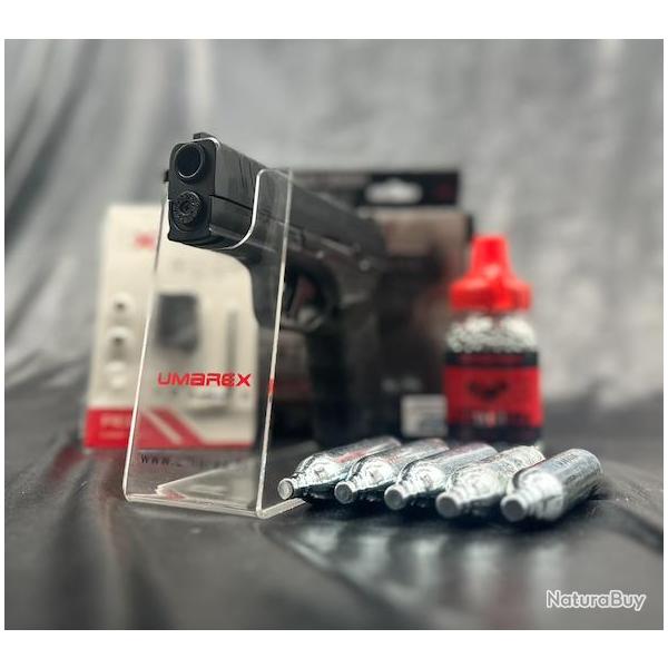 PACK LASER PR�T A TIRER PISTOLET GBB HELLCAT PRO 4.5 CO2 BBS / PELLET