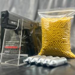 PACK PR&Ecirc;T A TIRER REPLIQUE DE POING CO2 STEYR M9-A1 NBB