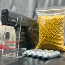 PACK LASER PR&Ecirc;T A TIRER REPLIQUE DE POING CO2 STEYR M9-A1 NBB