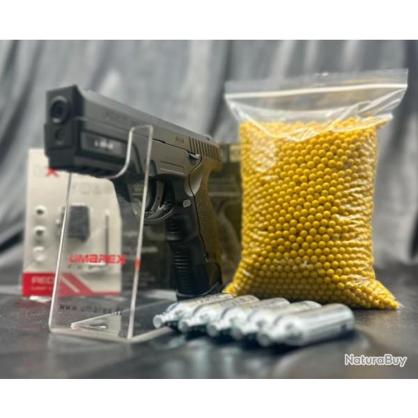 PACK LASER PR�T A TIRER REPLIQUE DE POING CO2 STEYR M9-A1 NBB