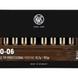 Munitions RWS calibre 30-06 Speed Tip Pro 165gr - 10.7g x20