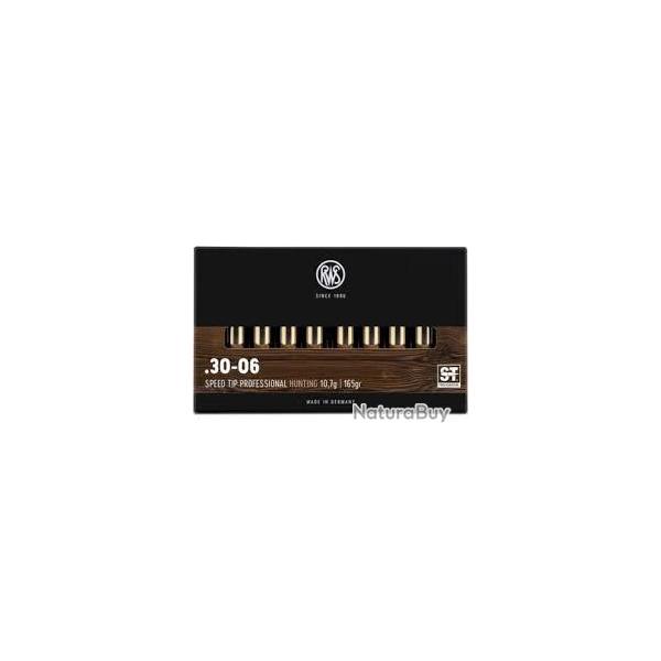 Munitions RWS calibre 30-06 Speed Tip Pro 165gr - 10.7g x20