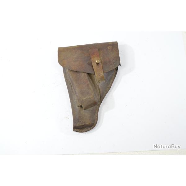 Copie �tui / holster cuir "gaucher" pour pistolet Dreyse 1907 en calibre 7,65 browning.